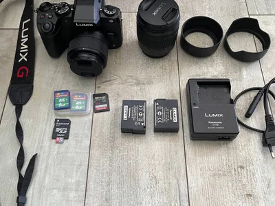 Камера Panasonic Lumix G80 с двумя объективами и аксессуарами