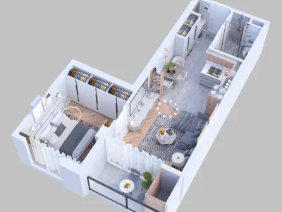 1+1 на Avangard Seaside Area Шосе Аэропорта 25 Airport District