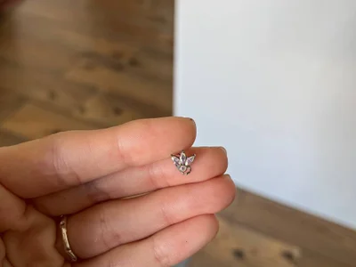 Микродермал IS титан со стразами Swarovski 1.6 мм