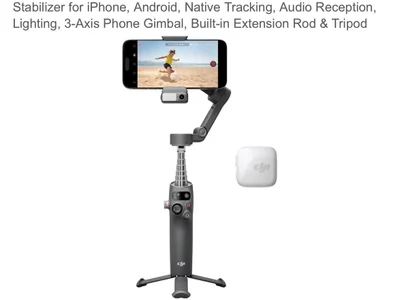 DJI Osmo Mobile 7P + DJI Mic Mini TX
