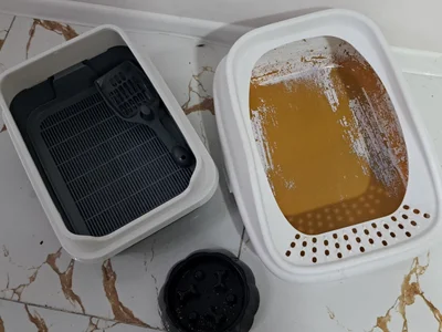 Лотки для кошек и миска