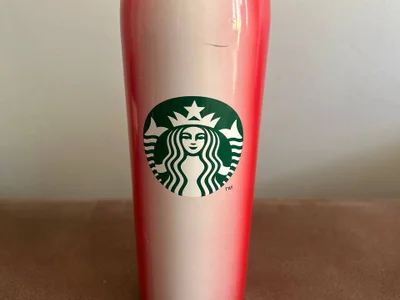 Термос Starbucks красный