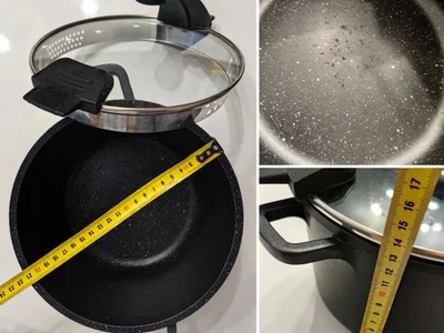 Кастрюля с крышкой 21 см