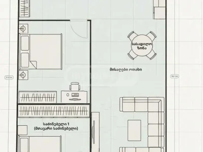 3-комнатная квартира в Химшиашвилиском районе, Батуми
