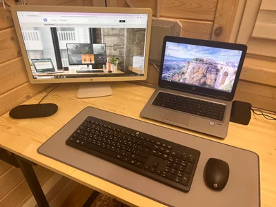 Готовый комплект: Ноутбук HP 640 G3 + док-станция + монитор HP 24” + кронштейн Onkron G80