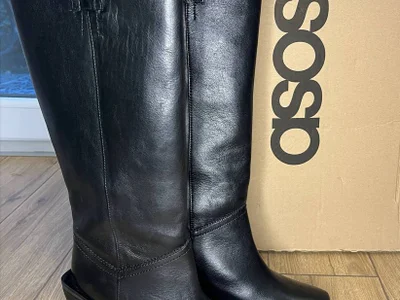 ASOS кожаные сапоги