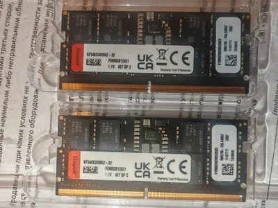 Оперативная память Kingston Fury Impact DDR5 SODIMM 32GB (2x16GB) 4800 MHz