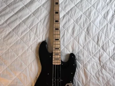 Бас-гитара Harley Benton JB-75MN Black Vintage Series