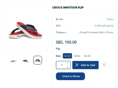 Crocs inmotion flip 42-43