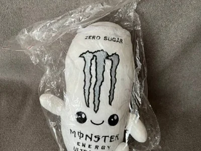 Мягкая игрушка Monster Energy Ultra White