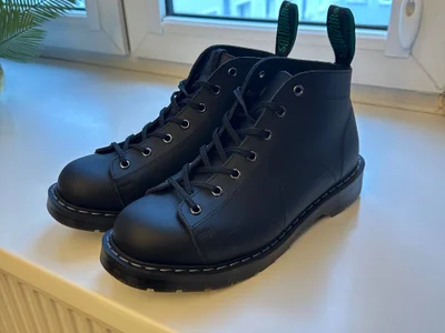Ботинки Solovair Black Greasy 7 Eye Monkey Boot UK 8