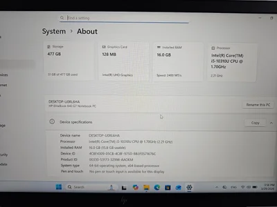 Ноутбук HP EliteBook 840 G7 i5-10310U 16GB 512GB SSD