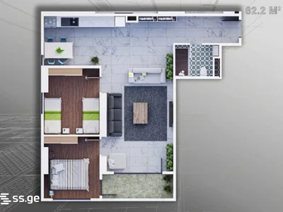 3-комнатная квартира, Батуми