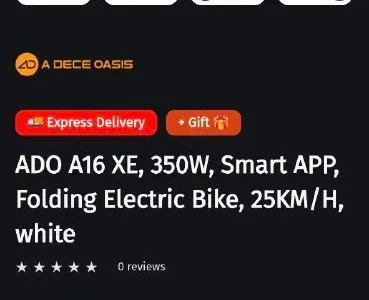 Складной электровелосипед ADO A16 XE