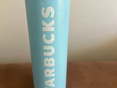 Стакан Starbucks голубой