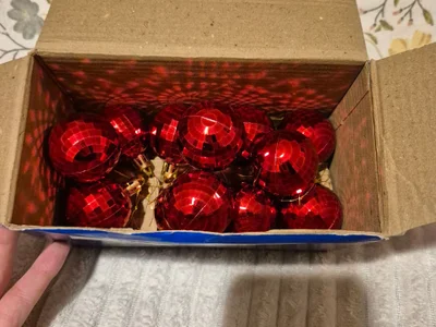 Шары новогодние диско
