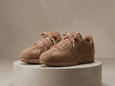 Кроссовки Nike Cortez коричневые