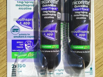 Никотиновый спрей Nicorette