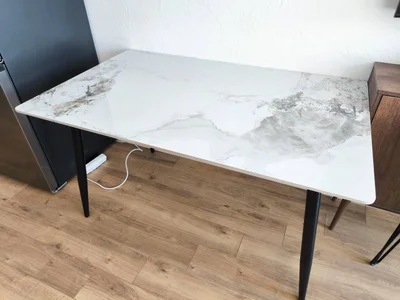 Стол 130х80 см из керамогранита