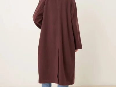 Пальто ASOS DESIGN бордовое