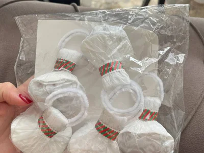 Серпантин для руки белый бумажный
