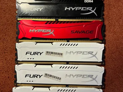 Оперативная память HyperX DDR4-2666 4096MB PC4-21300 Fury Black (HX426C15FB/4)