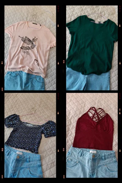 Зелёная блузка H&M