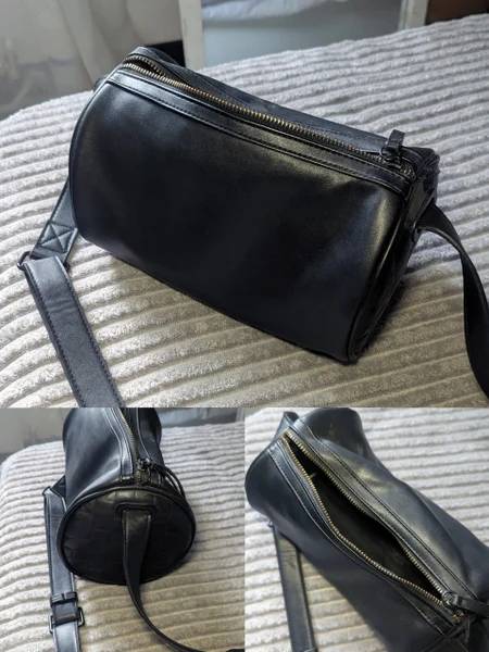 Круглая сумка Bershka кожзам