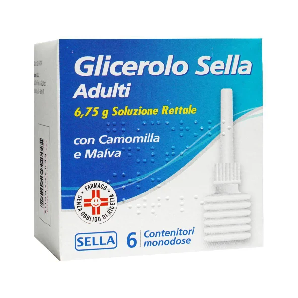 Микроклизмы с глицерином Glicerolo Sella Adulti 6 шт + Стеклянный термометр в футляре