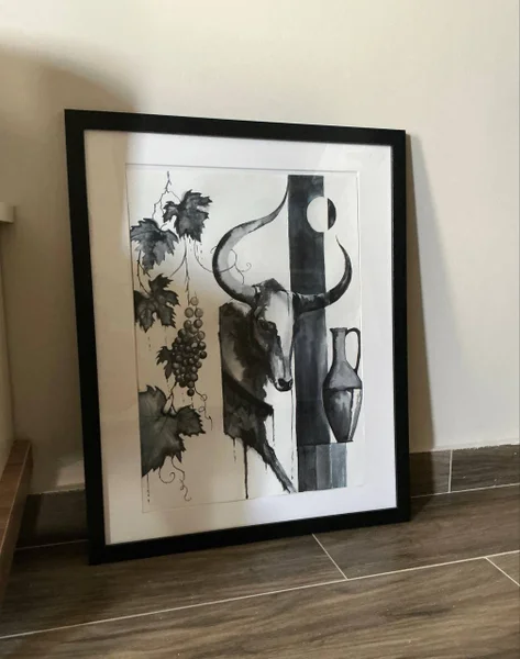 Картина акварель 40x50 см