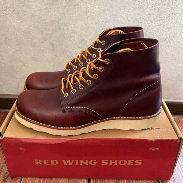 оригинальные ботинки Red Wing Round Toe 8196 в цвете Briar Oil, сделаны в США.