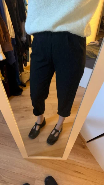 Идеальные черный брюки comme des garcons (оригинал), 100% шерсть, размер S/XS