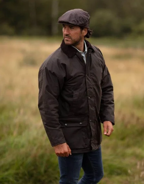 Вощёная куртка Walker and Hawkes Men’s Wax Padded Blackstone Jacket
