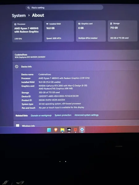 Ноутбук ASUS ROG Zephyrus G15