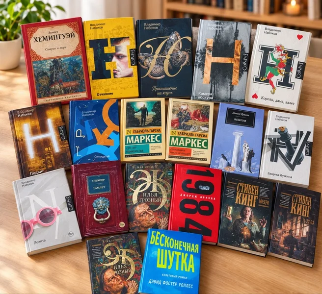 Комплект книг Набоков, Маркес, Хемингуэй и др