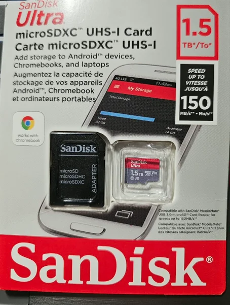 Карта памяти SanDisk 1.5TB Ultra microSDXC