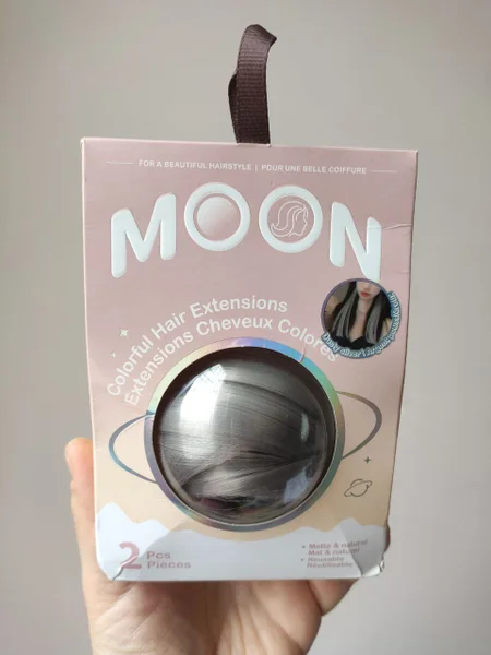 Искусственные пряди волос Miniso Dusty silver