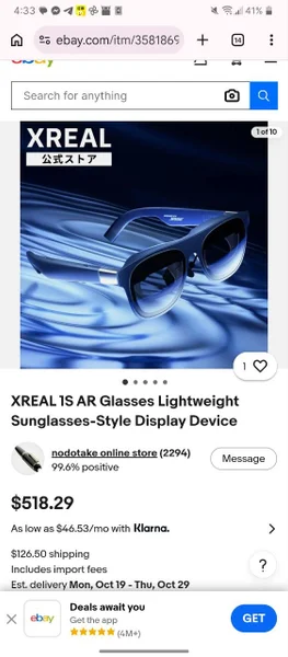 AR-очки XREAL с адаптером HIBLOKS
