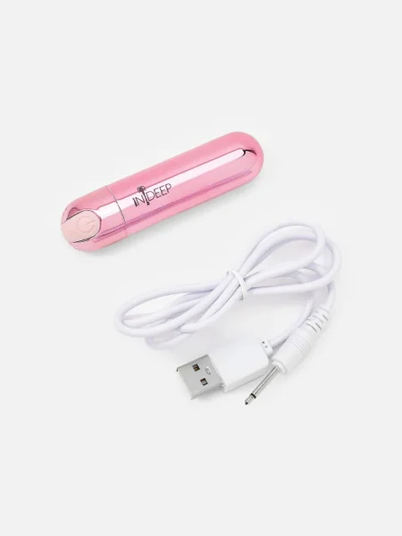 Перезаряжаемая вибропуля indeep clio pink