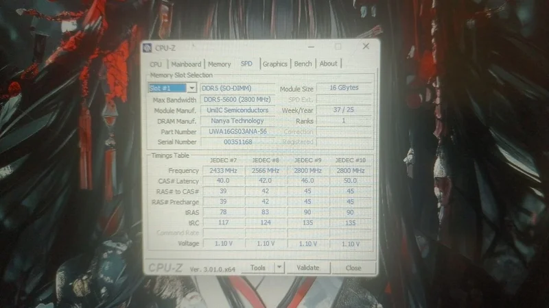 Оперативная память DDR5 16GB 5600MHz