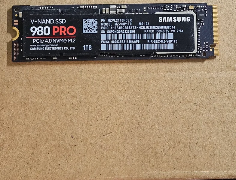 SSD накопитель Samsung 980 Pro 1TB NVMe M.2