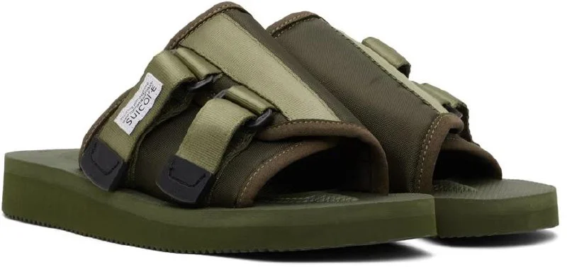 Салатовые сандалии SUICOKE KAW-Cab