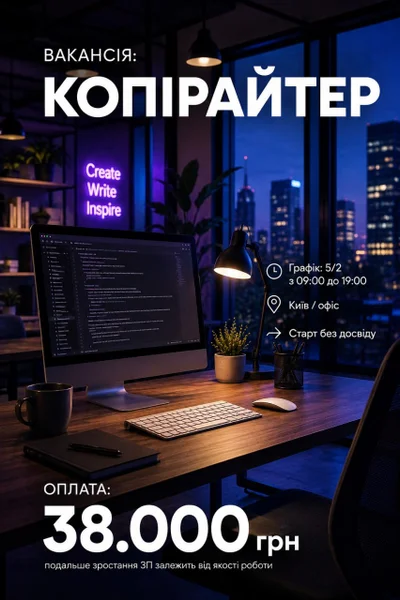 Копірайтер | Київ, офіс 💗**