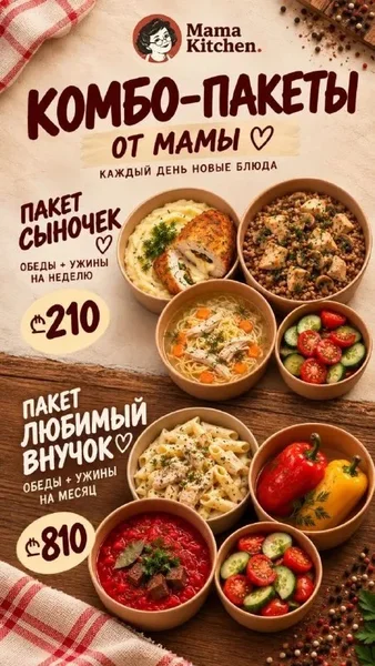 Доставка домашнего питания Mama Kitchen