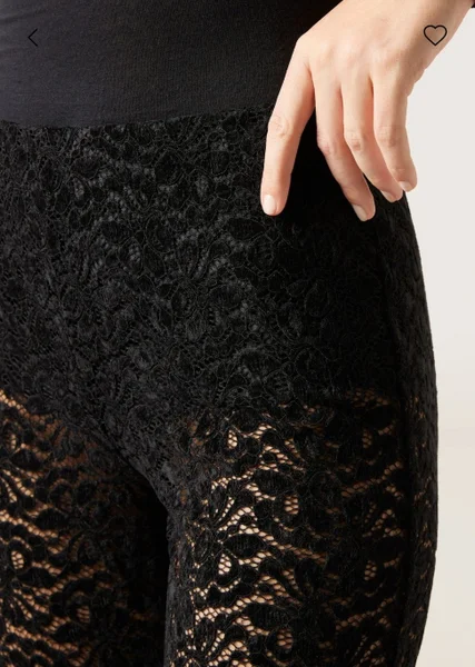 Брюки клеш с кружевом Calzedonia