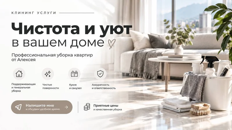 Уборка квартир
