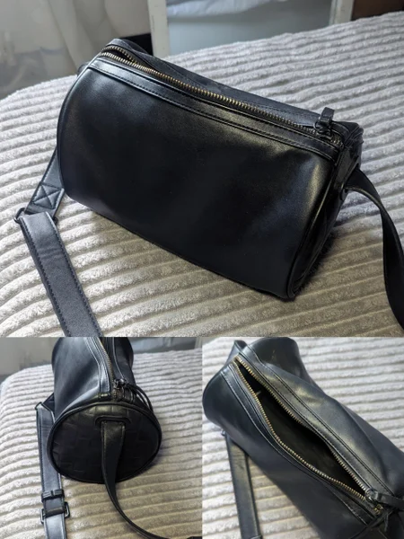 Круглая сумка Bershka кожзам