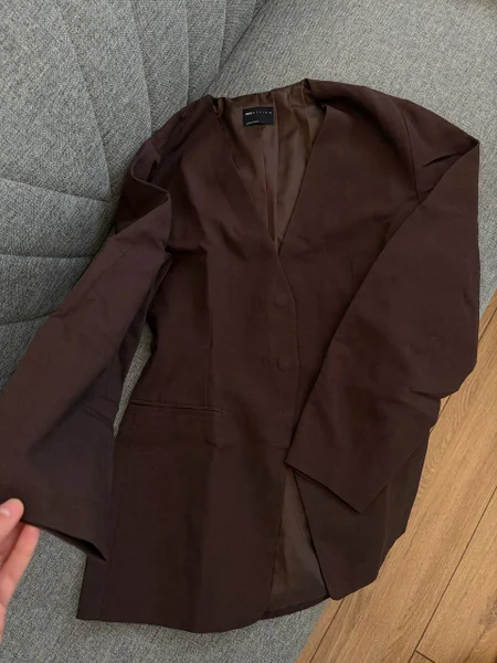 ASOS черный сатиновый жакет