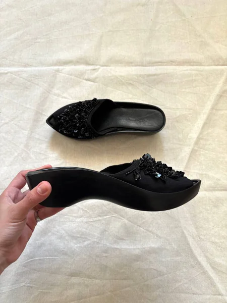 Glitter mules Clergerie