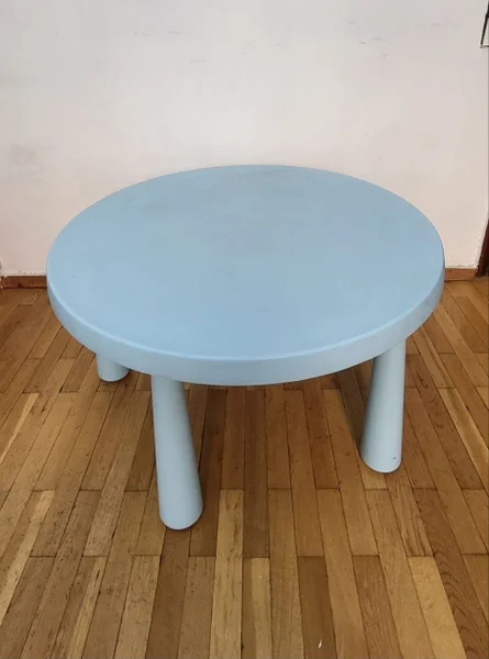 Стол круглый голубой IKEA